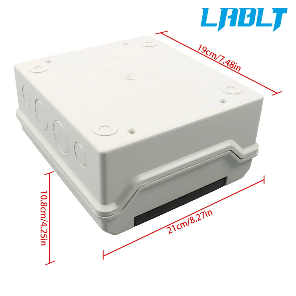 9-Way Power Distribution Box with Bus Bars for LABLT MCB Miniature Breakers