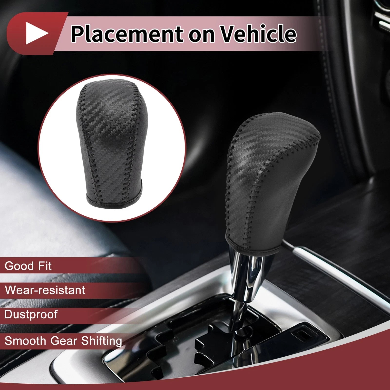 Gear Shift Knob Cover Replacement for Subaru Forester (2006–2012)