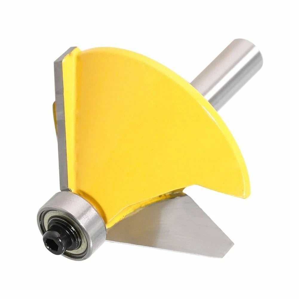 Edging Router Bits Set of 2 65mm Carbide Tipped Chamfer & Bevel