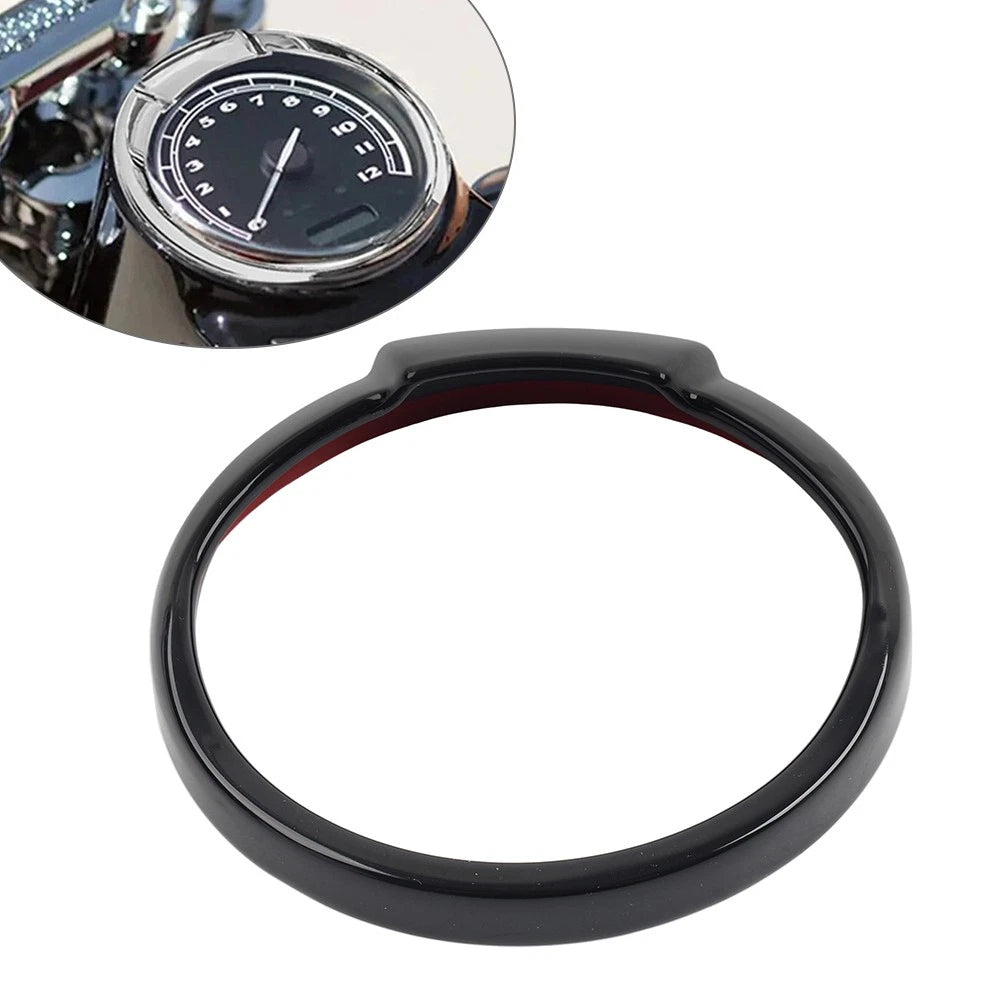 Gauge Visor Ring Speedometer Cover Bezel For Harley Road King Dyna Softail