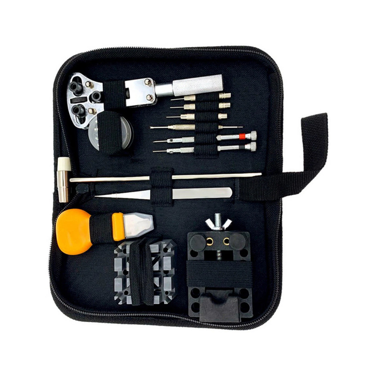 Back Case Opener Tool for Watchmakers - Stand Holder, Hammer, Pin Bars