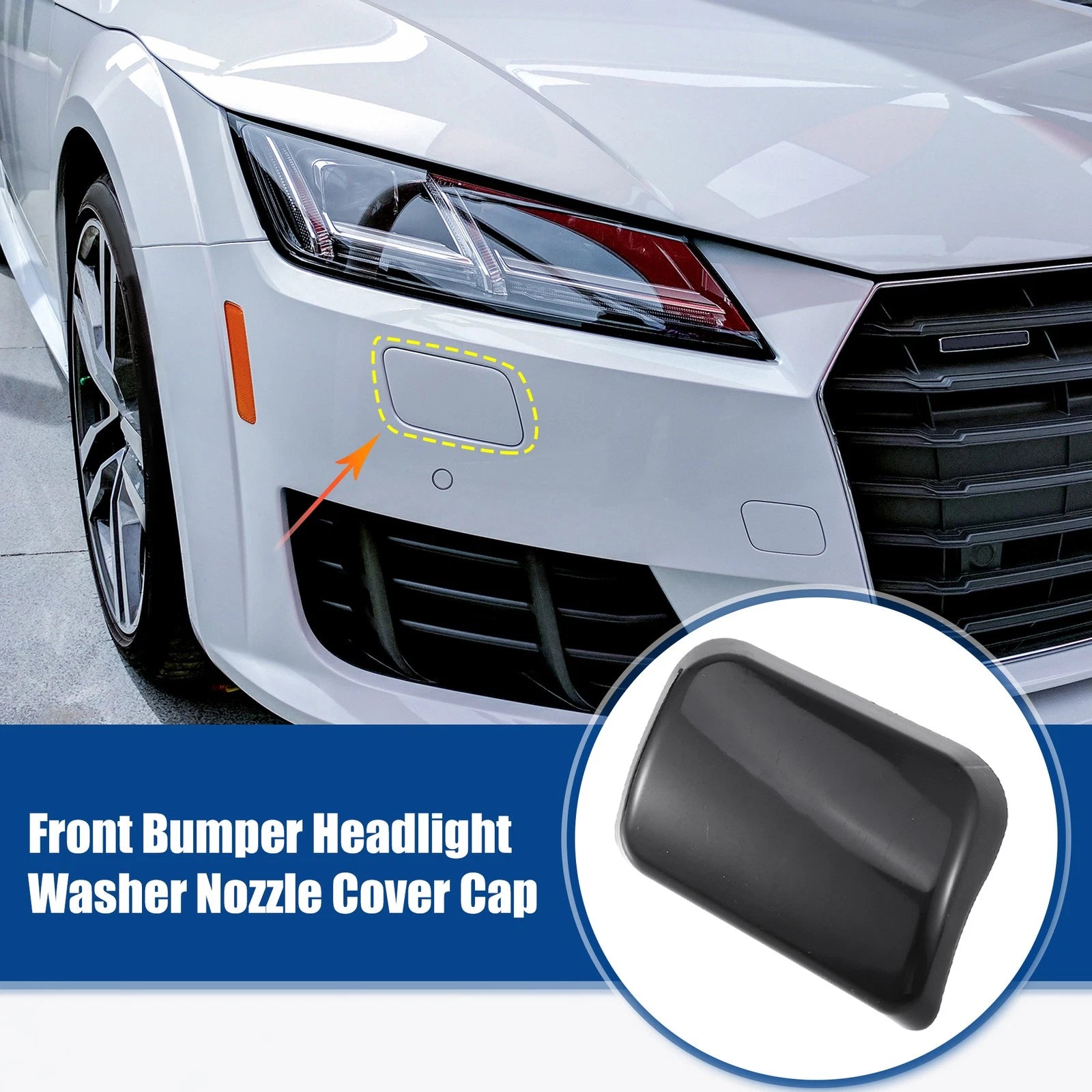 1 Pair Headlight Washer Nozzle Cap for Volvo XC90 (2003–2015)