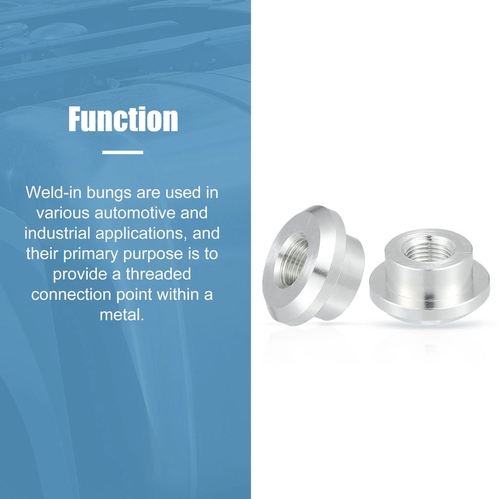2pcs 1/8" NPT Female Weld on Bung Fitting for Universal Applications