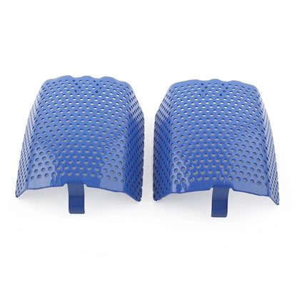 2Pcs Blue Steel Front Caliper Screen Inserts for Harley V-Rod & Touring (2006–2019)