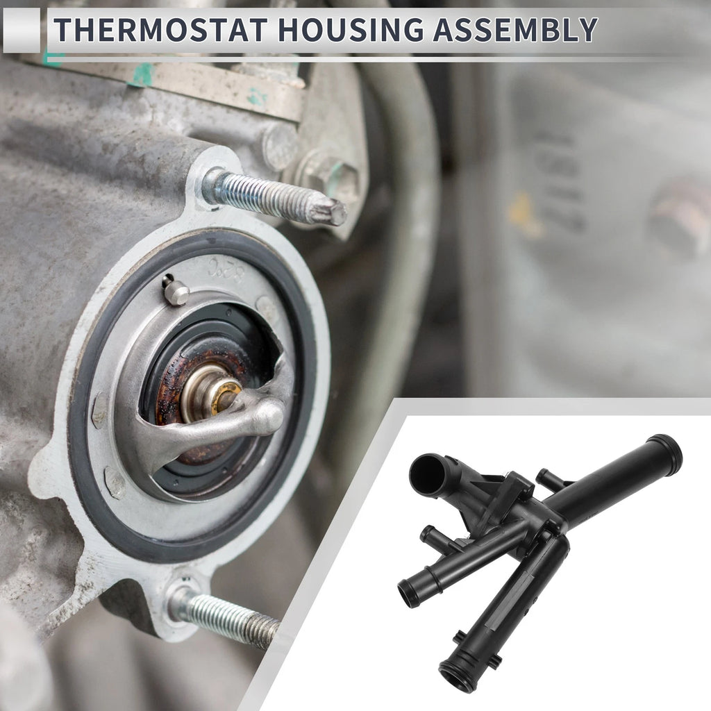 Engine Coolant Thermostat Housing Assembly Replacement for Audi Q7 3.6L (2007–2010)