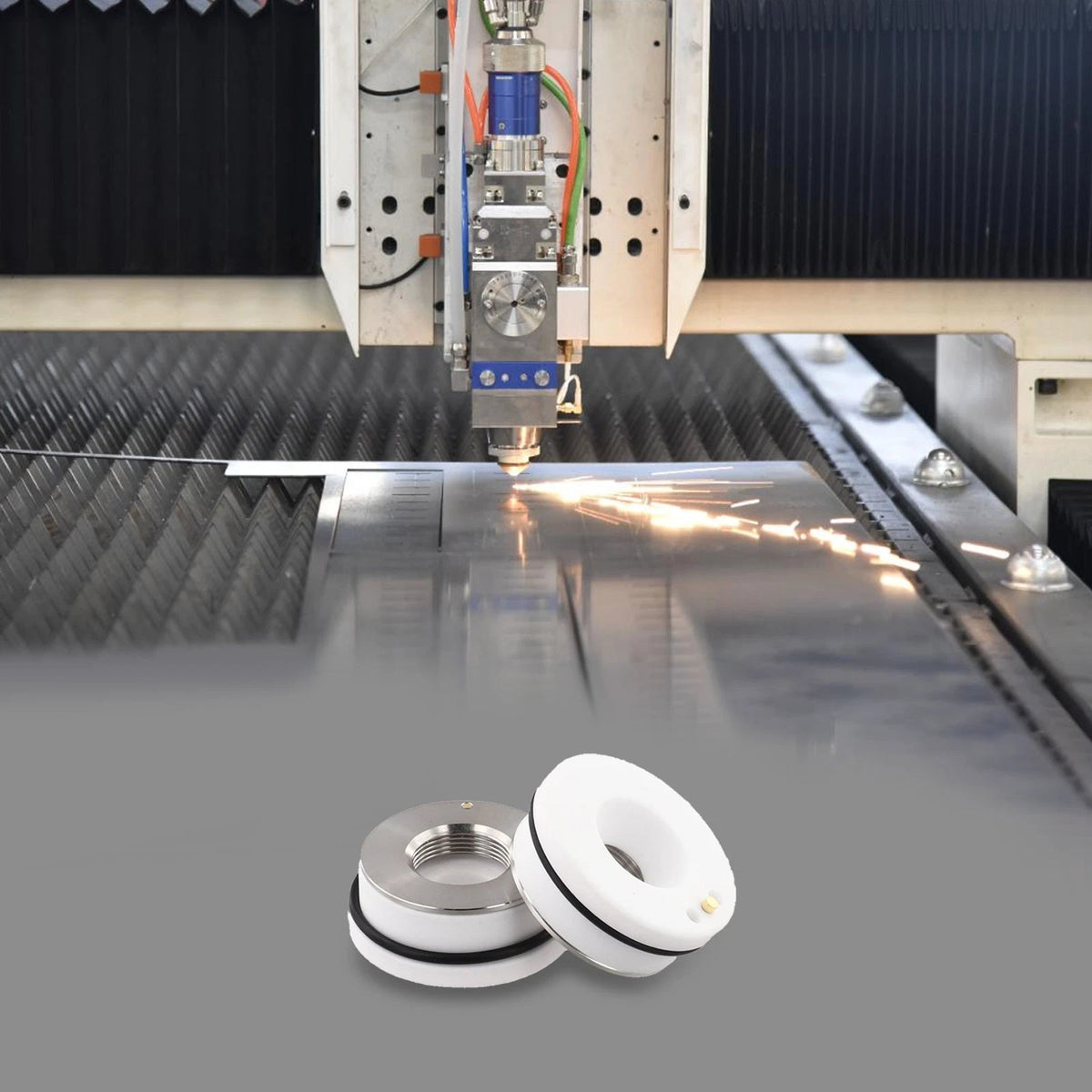 2X Nozzle Holder for Raytools and Precitec