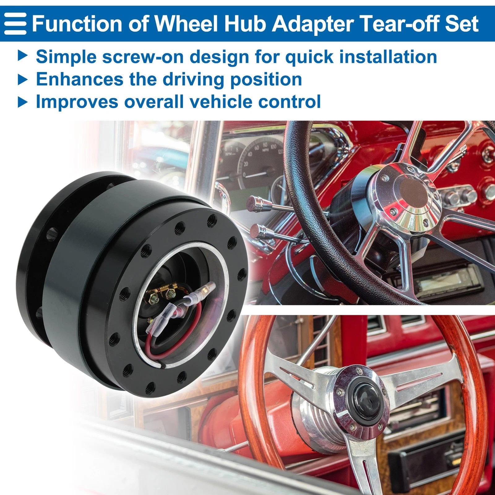 Steering Wheel Quick Release Hub Adapter for