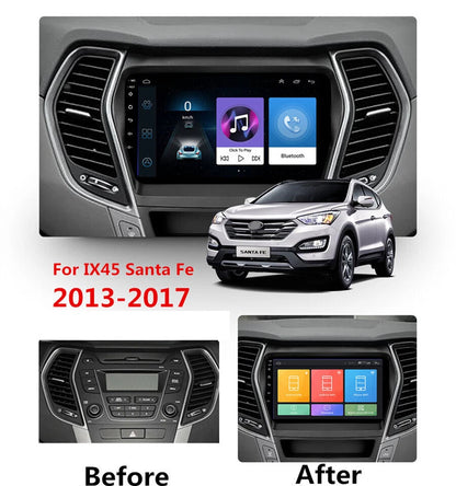 9" Android 9.1 Car Stereo GPS Media Player for Hyundai Santa Fe (2013–2017)