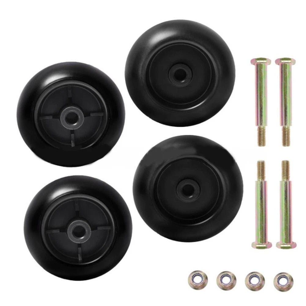 4X Lawn Mower Deck Wheels Replacement Set