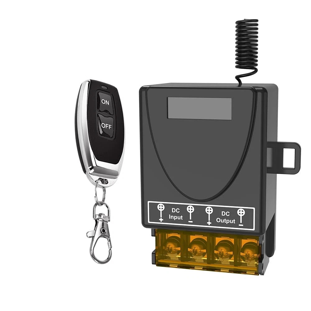 Wireless Remote Switch 30A Relay for DC 12V - 72V (433MHz)