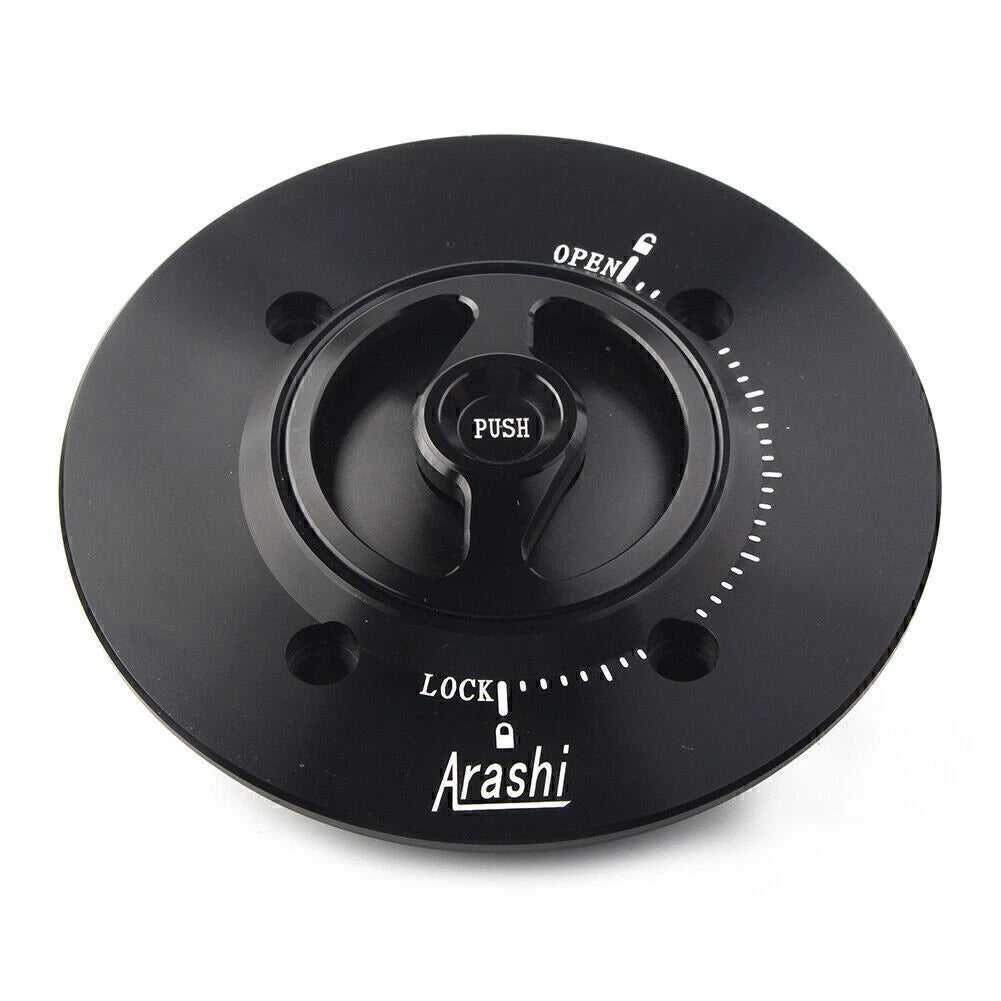 Black Gas Fuel Cap for Kawasaki Ninja400 (2018–2023)