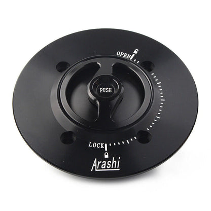Black Gas Fuel Cap for Kawasaki Ninja400 (2018–2023)
