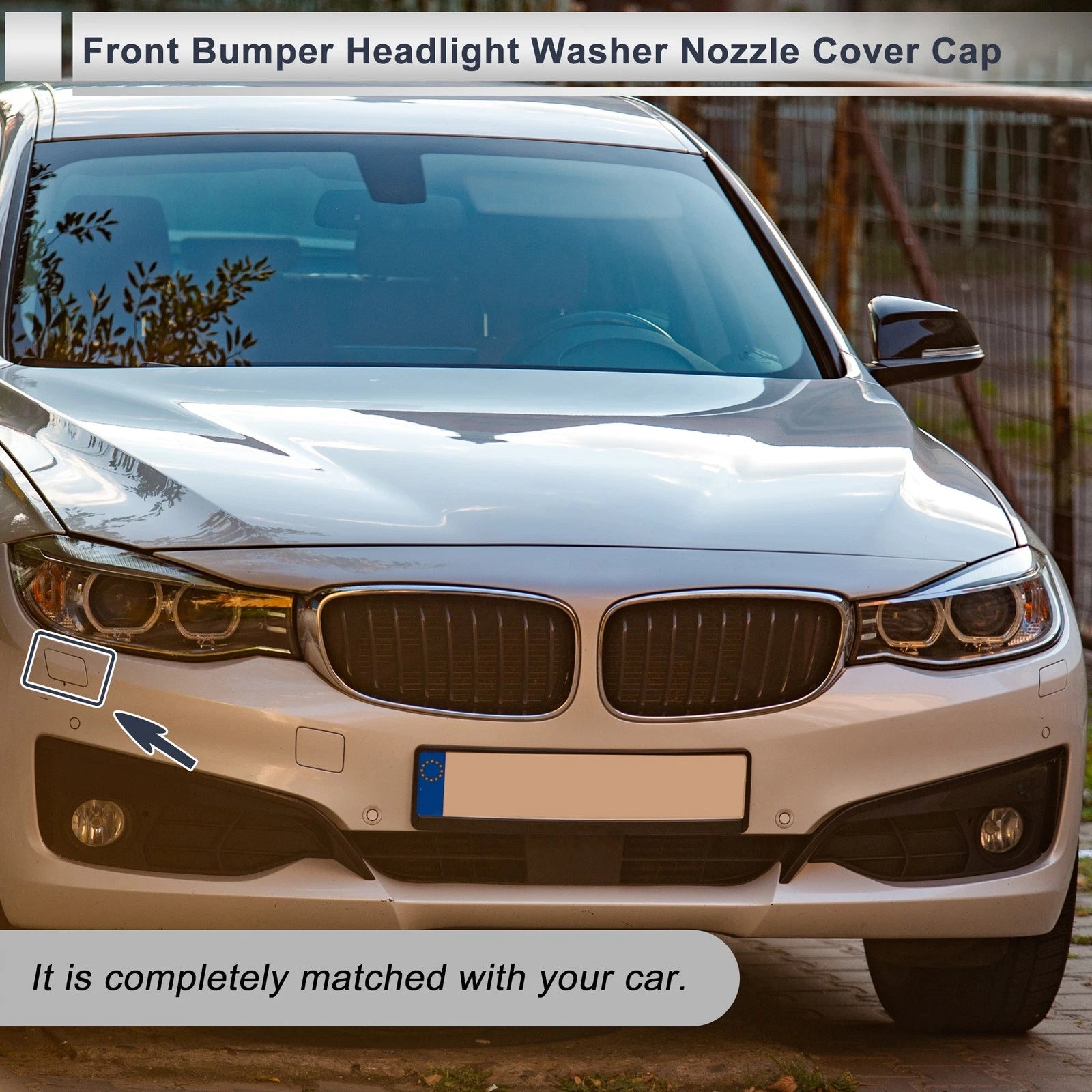 Front Right Washer Nozzle Cover Cap Replacement for BMW 335i GT xDrive (2014–2017)