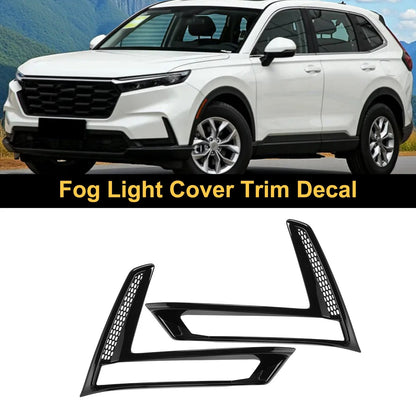Fog Light Cover Trim Set for Honda CR-V (2023–2024) Glossy Black