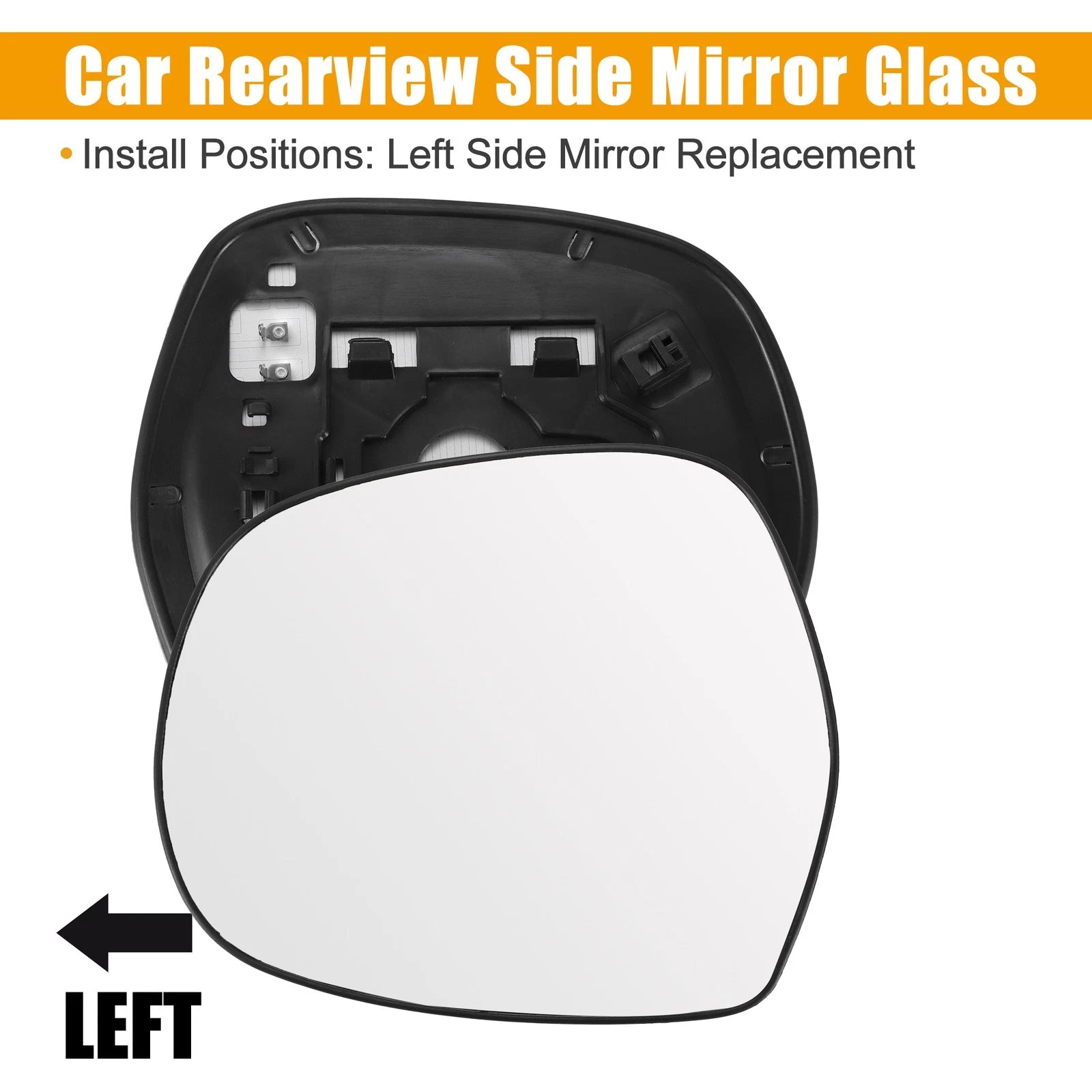 Left Side Rearview Mirror Glass Heated Replacement for Lexus GX470 (2003–2009)