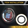 Engine Start Stop Button Knob Cover Ring for Toyota Tacoma (2016–2023) Black