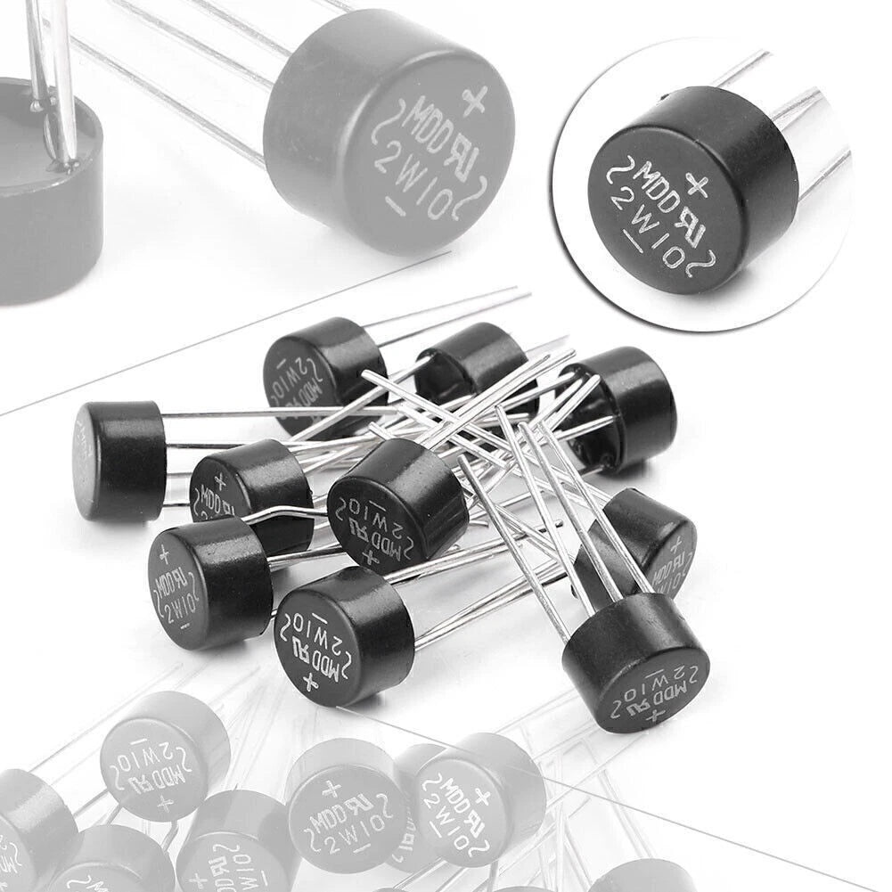 10x Bridge Diode Rectifier 2W 1000V 2A for DIY Electronics