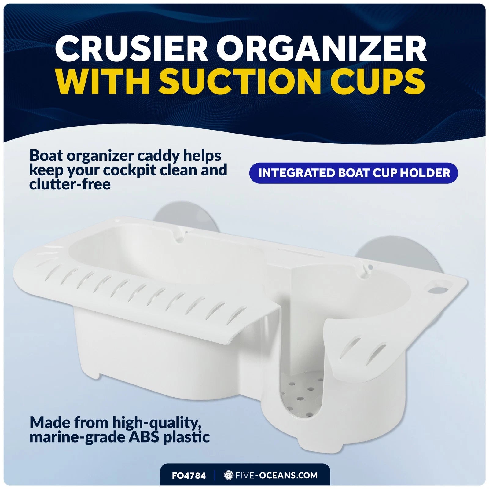 Boat Caddy Organizer with Cup Holder for Universal Use (FO4784)