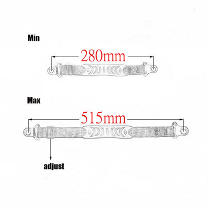Adjustable Rear Seat Rescue Pull Strap Sling Belt for Dirt Bike Motorcycle