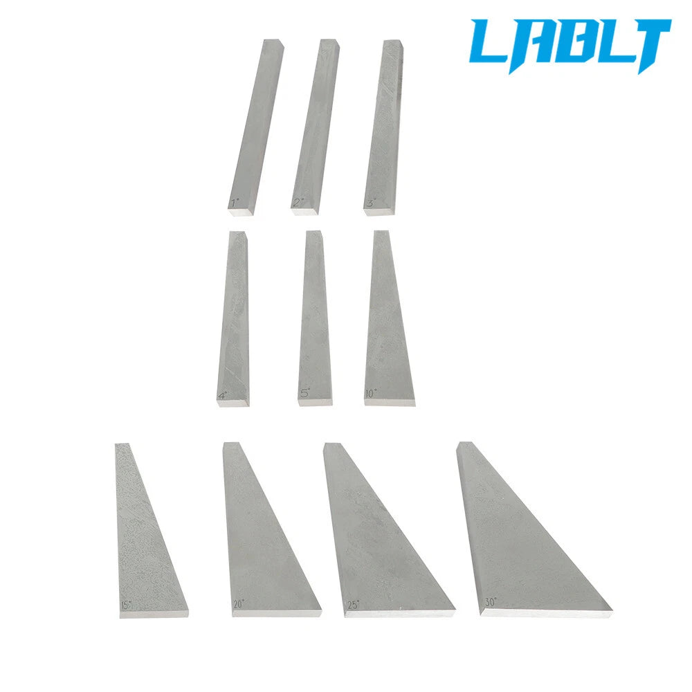 10Pcs Precision Angle Block Set 1-5 Degree & 5-30 Degree Gauge Block