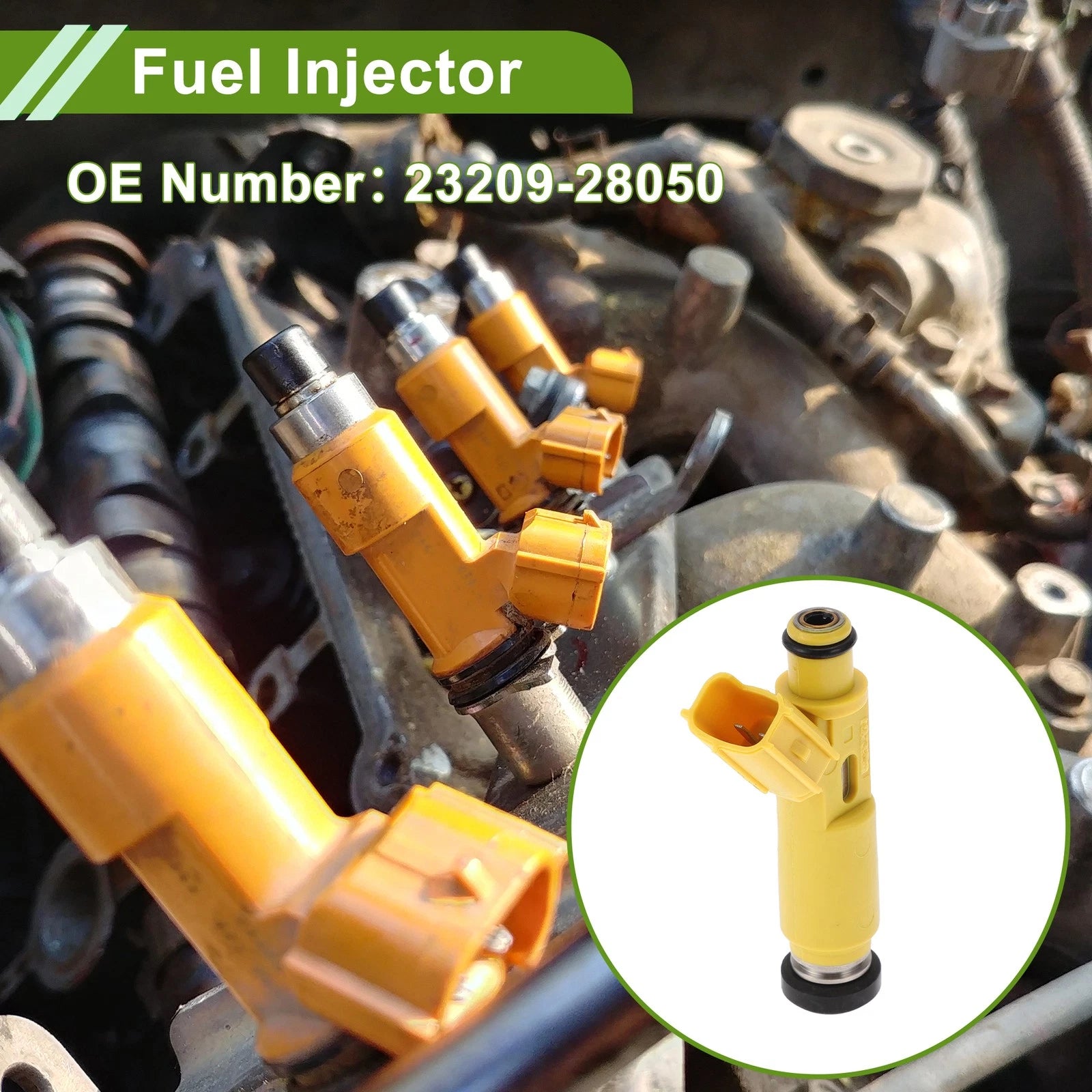 Fuel Injector Replacement for Toyota RAV4 Base 2.0 (2001–2003) Yellow 1 Pcs