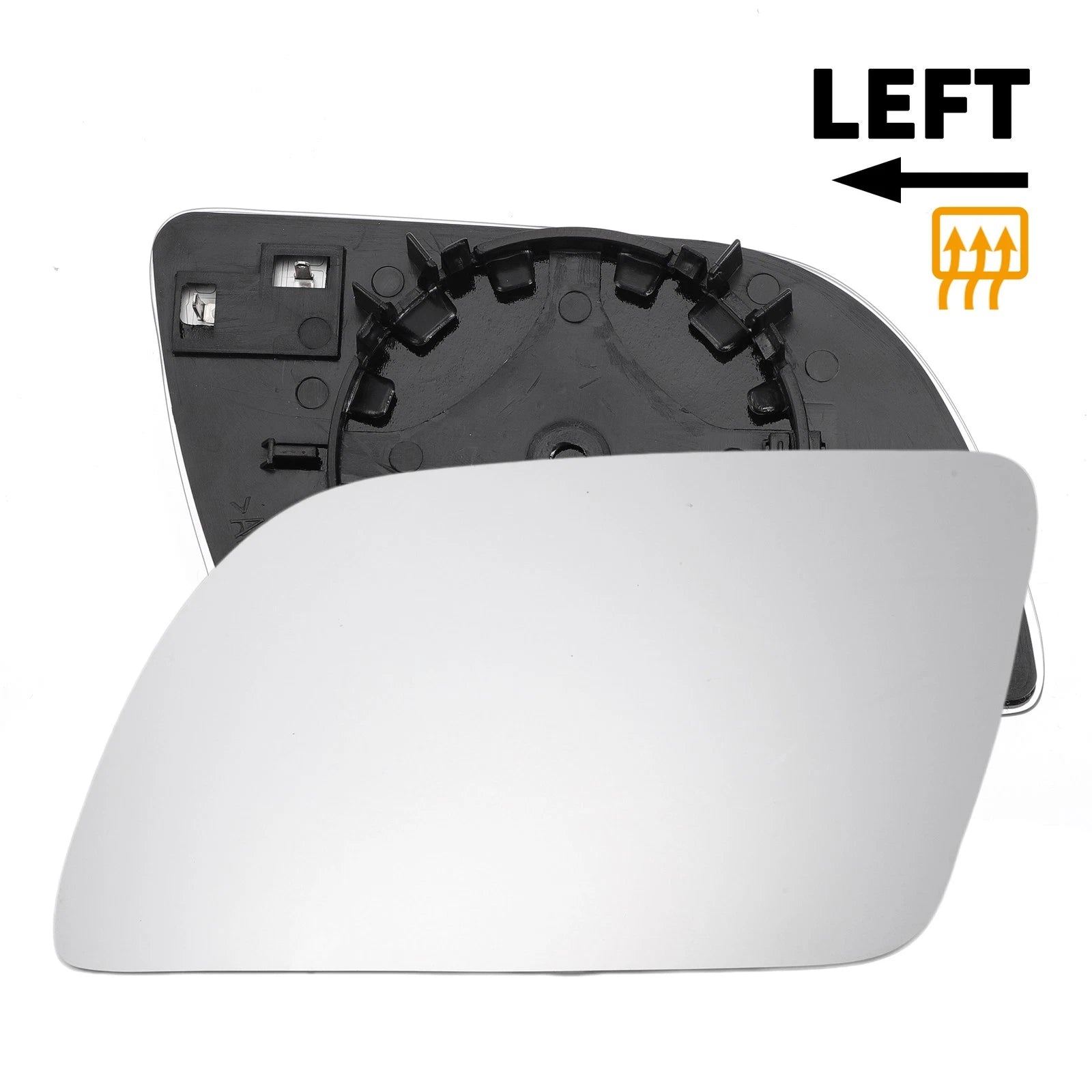 Heated Left Side Mirror Glass Replacement for Volkswagen Polo (2001–2005)