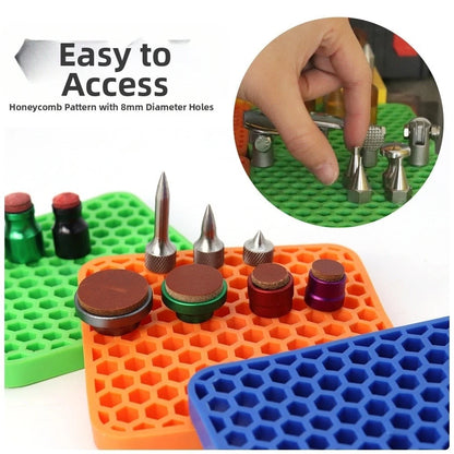 Silicone Mat for Organizing Craft Supplies - Textured Honeycomb Design