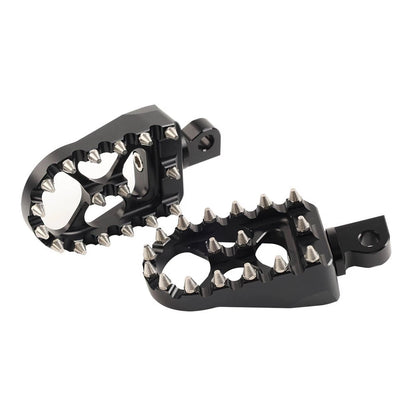 CNC Wide Fat Foot Pegs for Harley Dyna Sportster Fatboy (Fits )