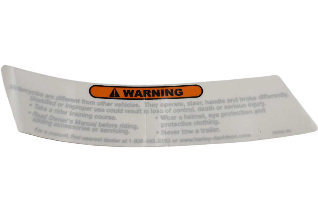 OEM Air Cleaner Warning Label for Harley-Davidson Sportster (2009–2013)