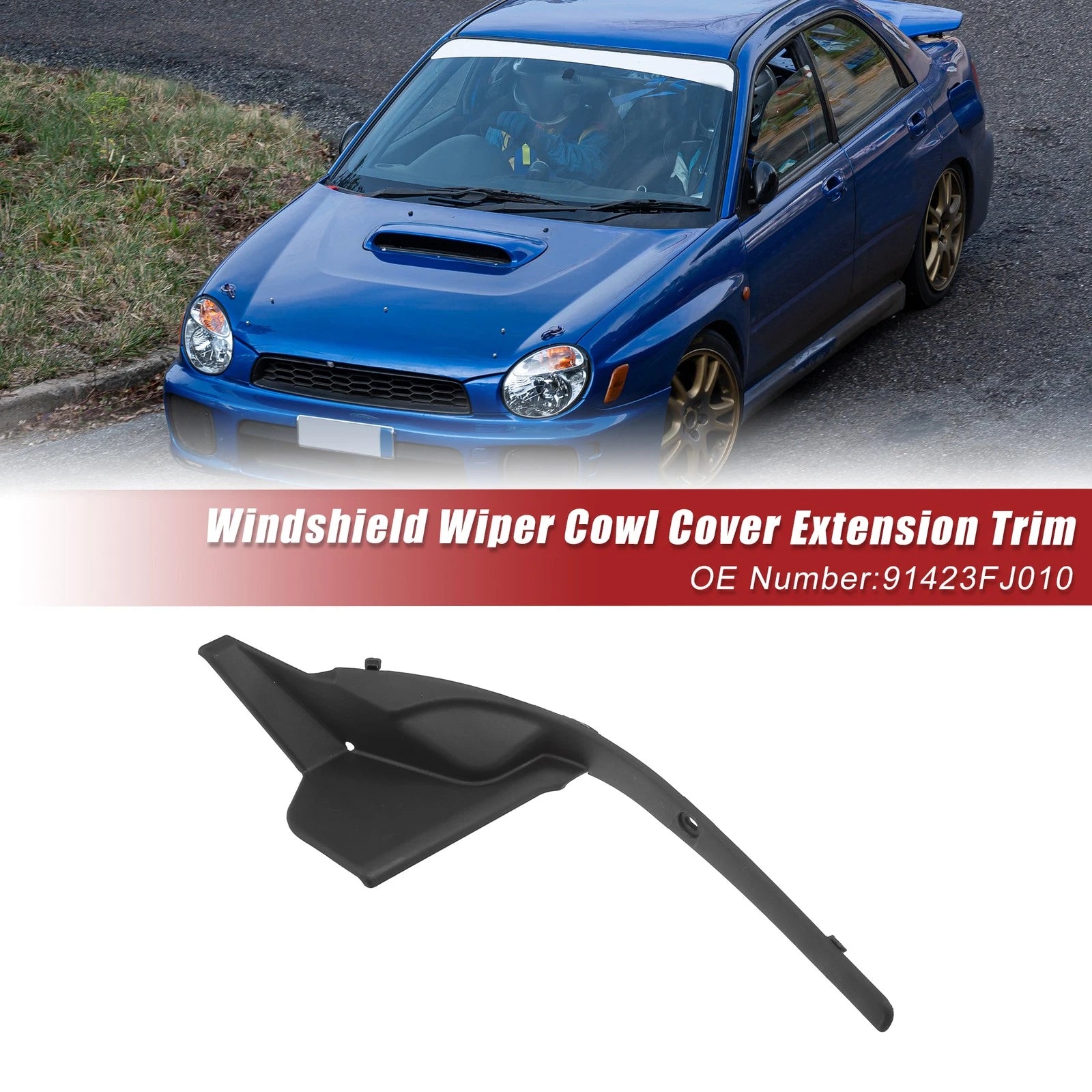 Front Right Windshield Wiper Cowl Cover Replacement for Subaru Impreza STI (2015–2021)