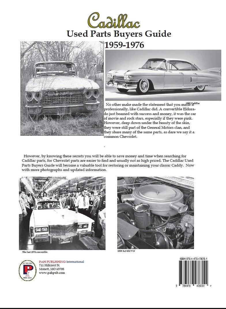 Cadillac Parts Interchange Manual for Deville Eldorado (1959–1976)