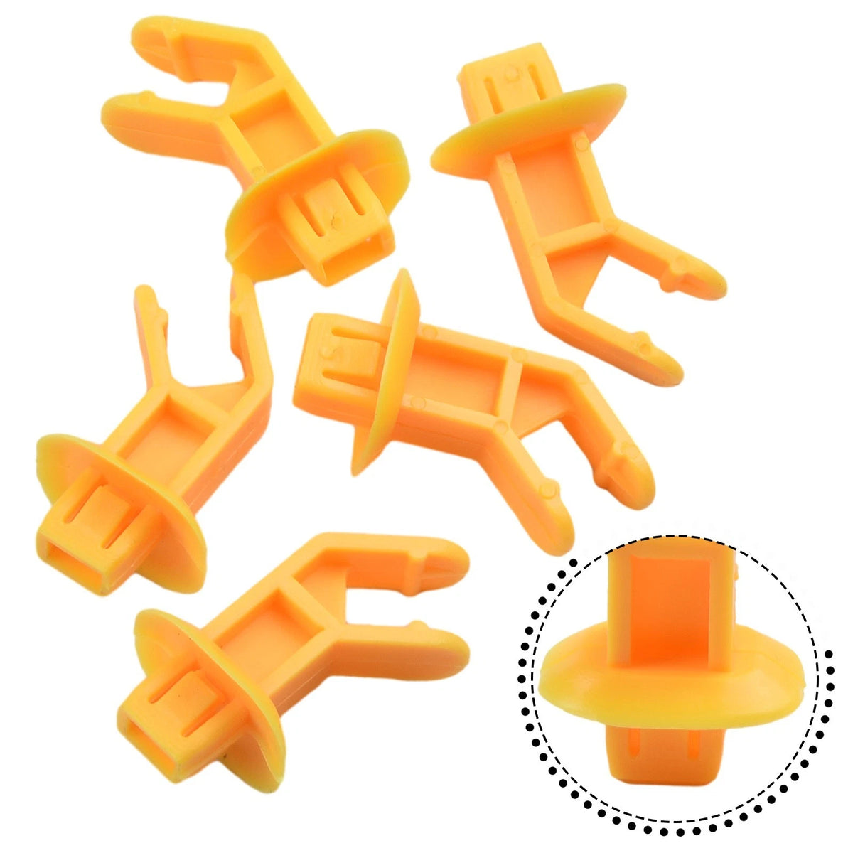 Set of 5 Replacement Yellow Hood Support Prop Rod Clips for Escape C-Max Focus