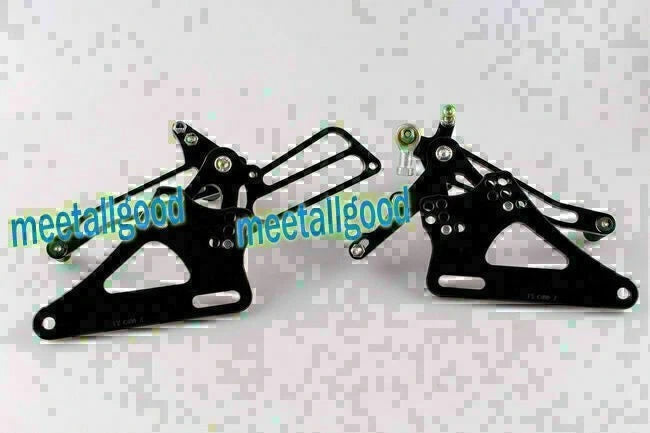 Aluminum Rearset Footpegs Kit for Honda CB400 VTEC (1999–2007) Black GP Shift