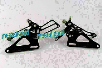 Aluminum Rearset Footpegs Kit for Honda CB400 VTEC (1999–2007) Black GP Shift