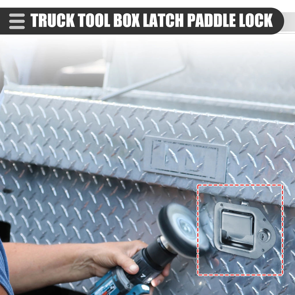 Tool Box Latch Paddle Lock RV Handle for Car Truck RV Trailer UTV (Set)
