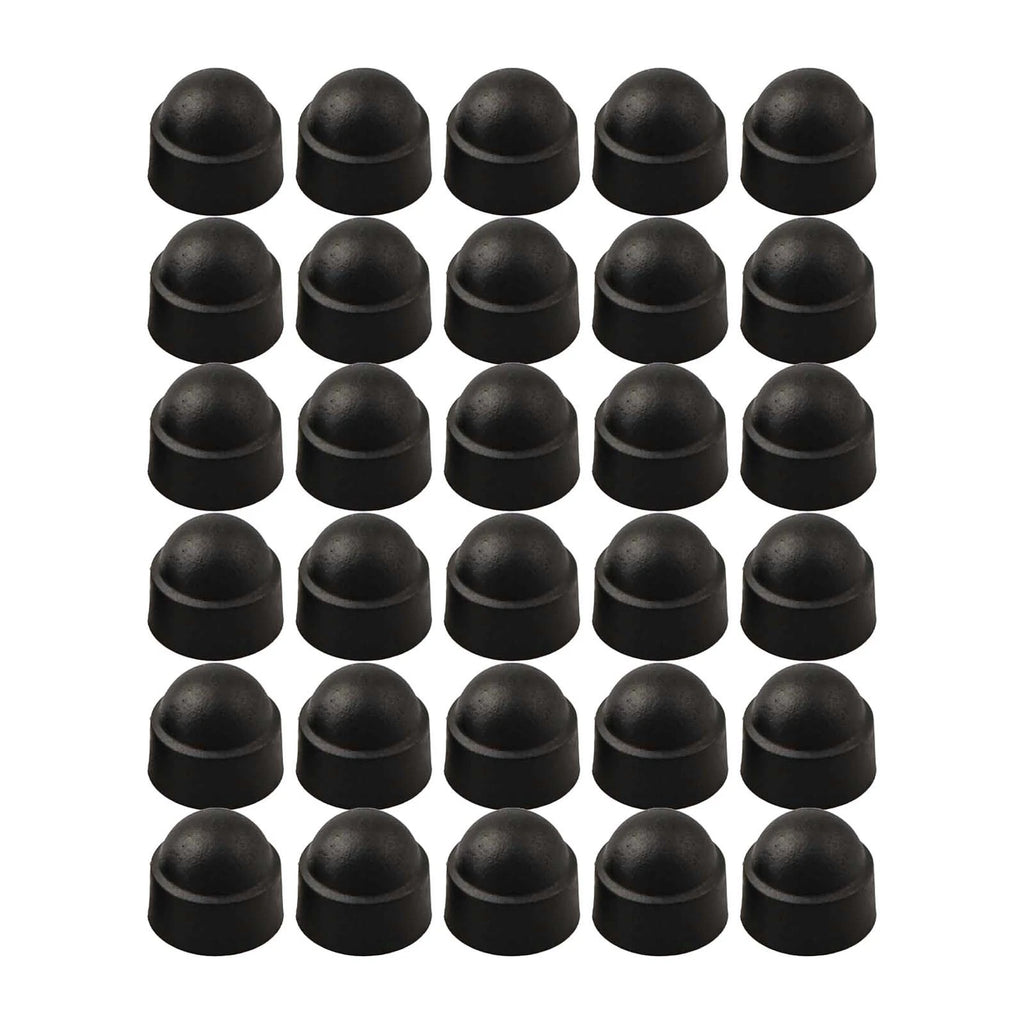 30pcs Nylon Domed Hex Nut Covers for Automotive Applications