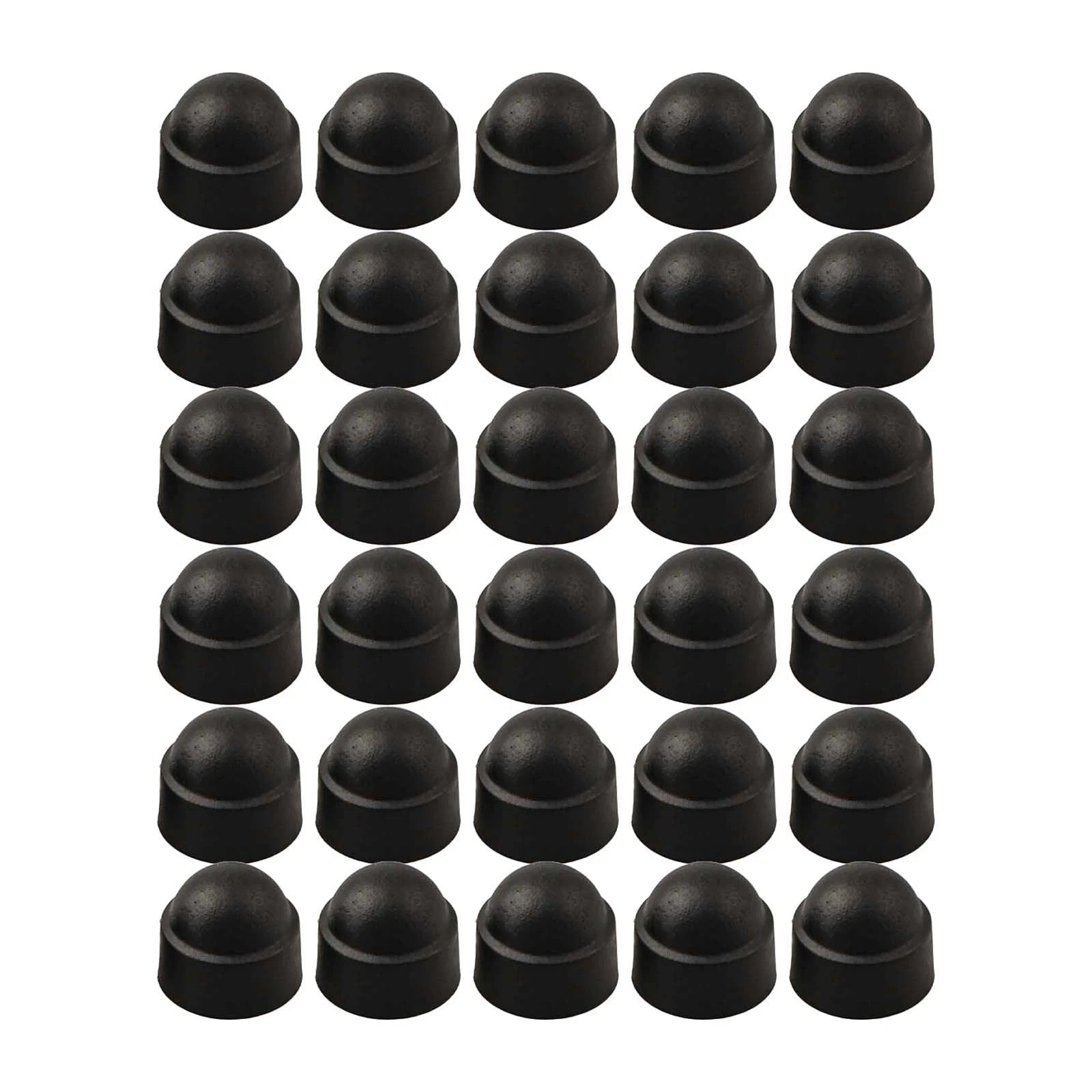 30pcs Nylon Domed Hex Nut Covers for Automotive Applications
