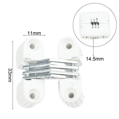 Invisible Cross Hinge for Cabinet Cupboard Wooden Boxes 0-180 Degree