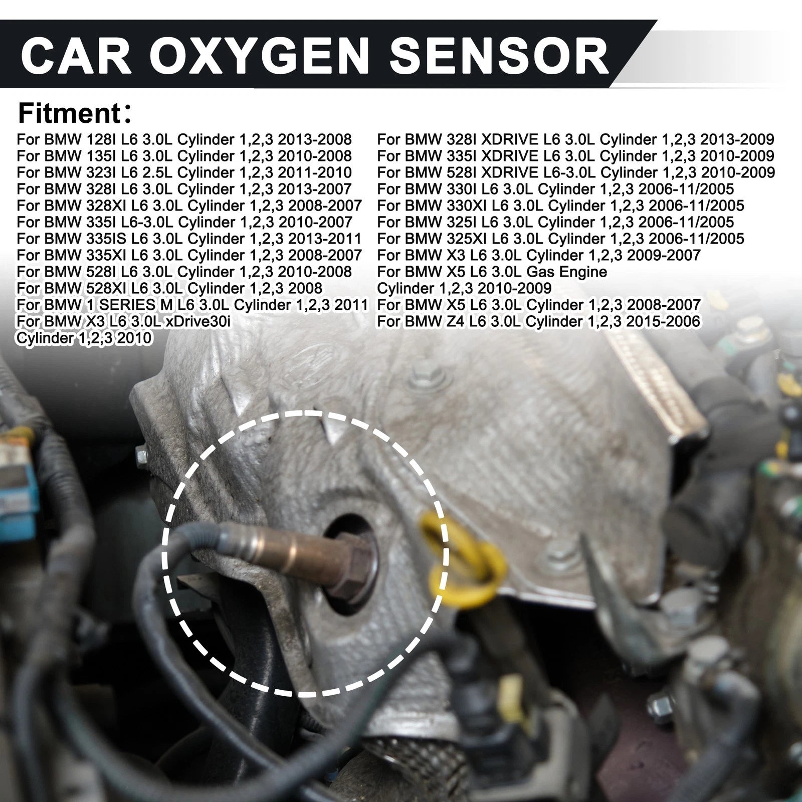 Upstream Oxygen Sensor Replacement for BMW 128i L6 3.0L (2008–2013)