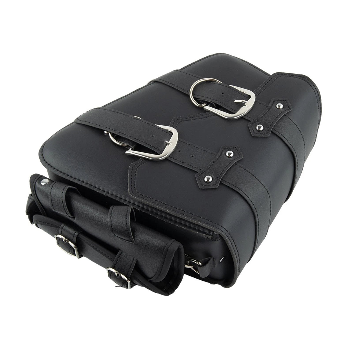 Left Saddlebag for Motorcycle (2010–2020) Black with Side Storage