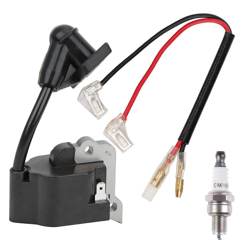 Ignition Coil Module Spark Plug Kit for Husqvarna 324LX 324LDX 324RX 324HDA (2005–2023)