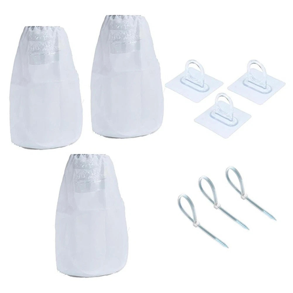 3X Dryer Vent Lint Catcher Bags for Energy Saving (No Drilling Required)