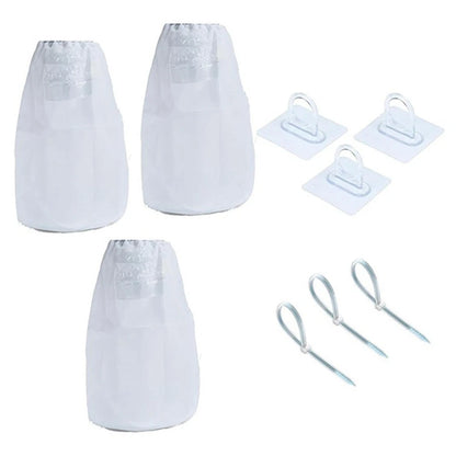 3X Dryer Vent Lint Catcher Bags for Energy Saving (No Drilling Required)