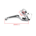 Chrome Vinyl Leather Clutch Lever with Mount Bracket for Softail/Dyna (2008–2014)