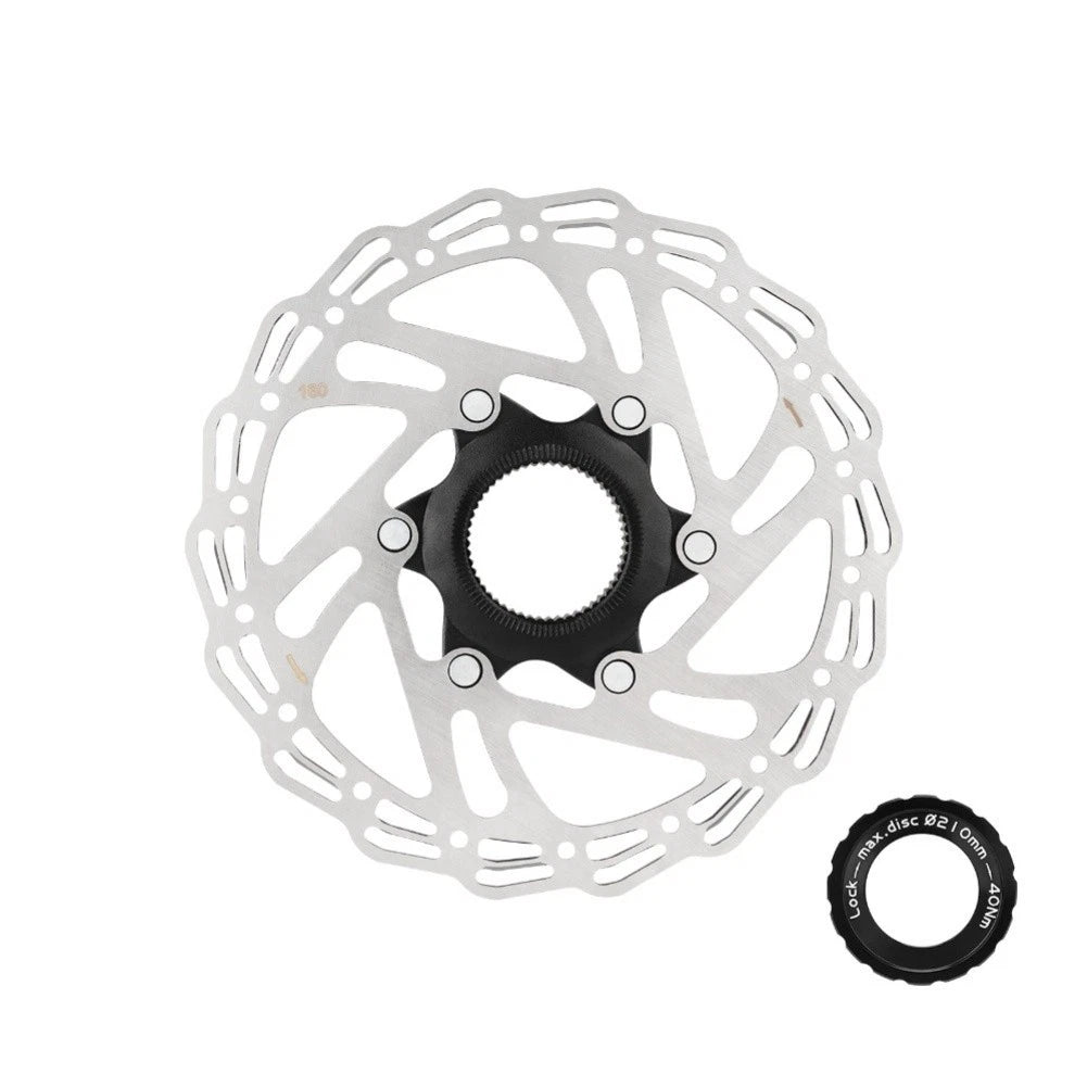 160mm Bicycle Disc Brake Pads Center Lock Design Heat Dissipation Steel