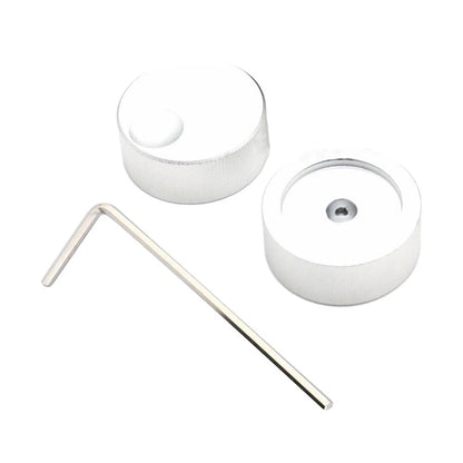 Ergonomic Black Solid Aluminum Knob for 6mm Potentiometer