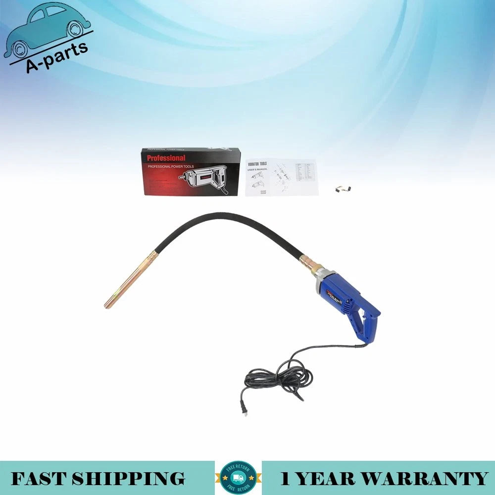 Hand Held Concrete Vibrator 1500W with 6.6ft Long Shaft