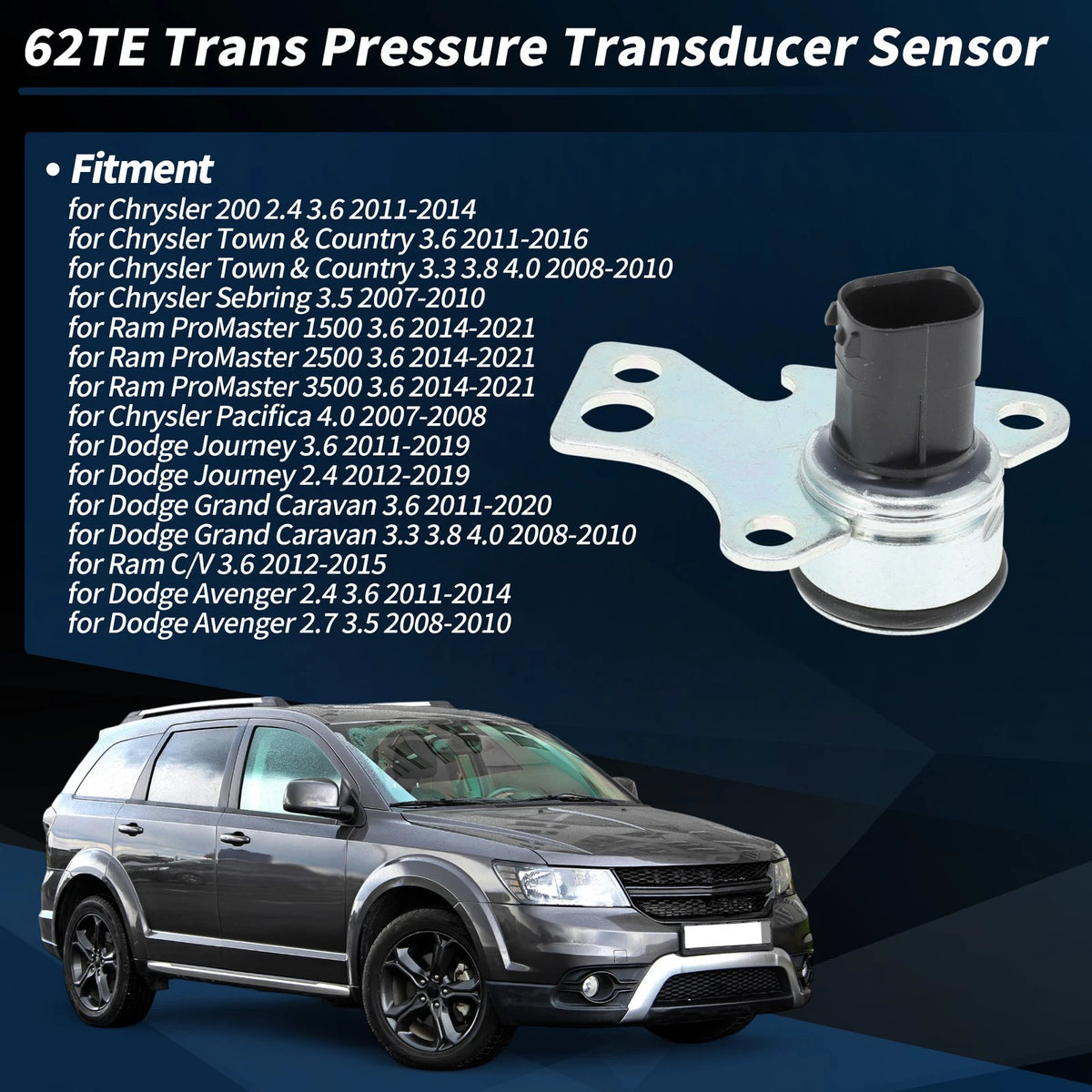 62TE Transmission Pressure Transducer for Chrysler Sebring (2007–2010) No.5078708AC