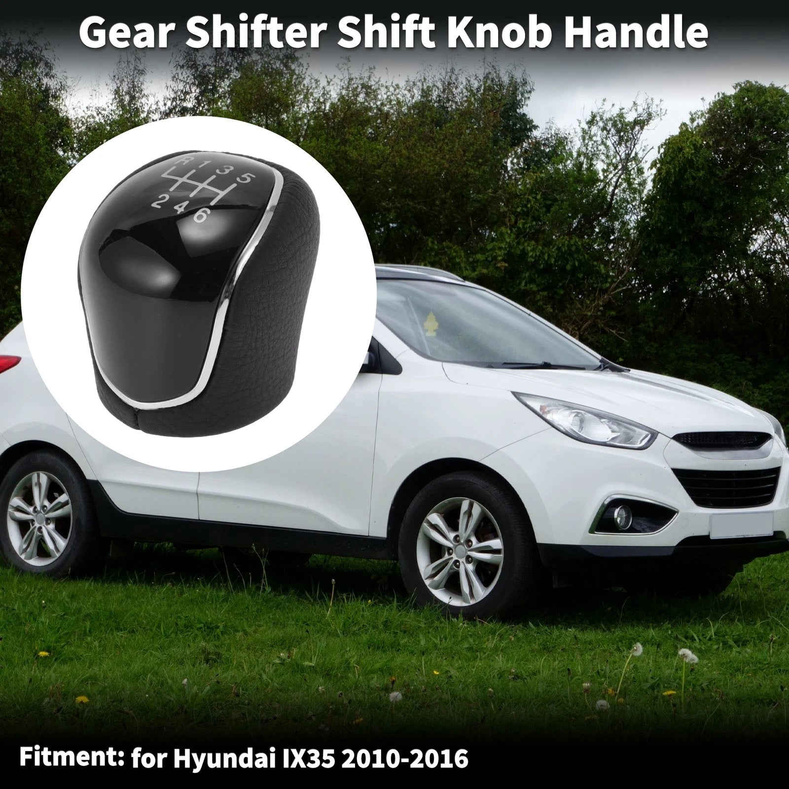 Gear Shift Knob Handle Replacement for Hyundai IX35 (2010–2016) Plastic