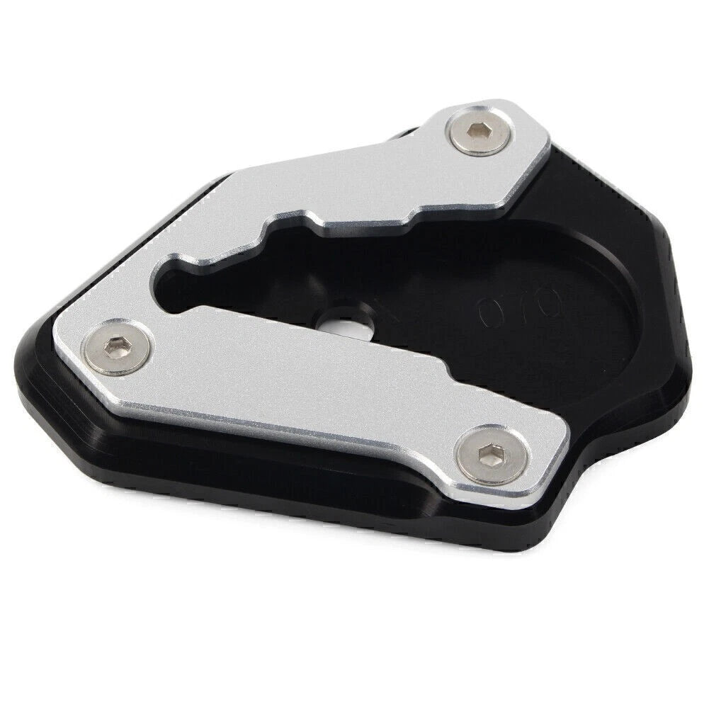 Motor CNC Side Stand Enlarger Plate Kickstand Pad For Ducati 848 1098 1198 Black